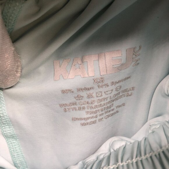 Katie J NYC Farrah Active Skort Junior Girls XS Light Blue Athletic Gym - Picture 7 of 7